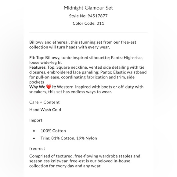 Free People Free-est Midnight Glamour Set - Picture 7 of 12